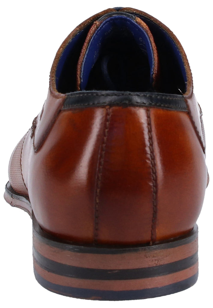 Bugatti Businessschuhe Glattleder Cognac - surf4shoes