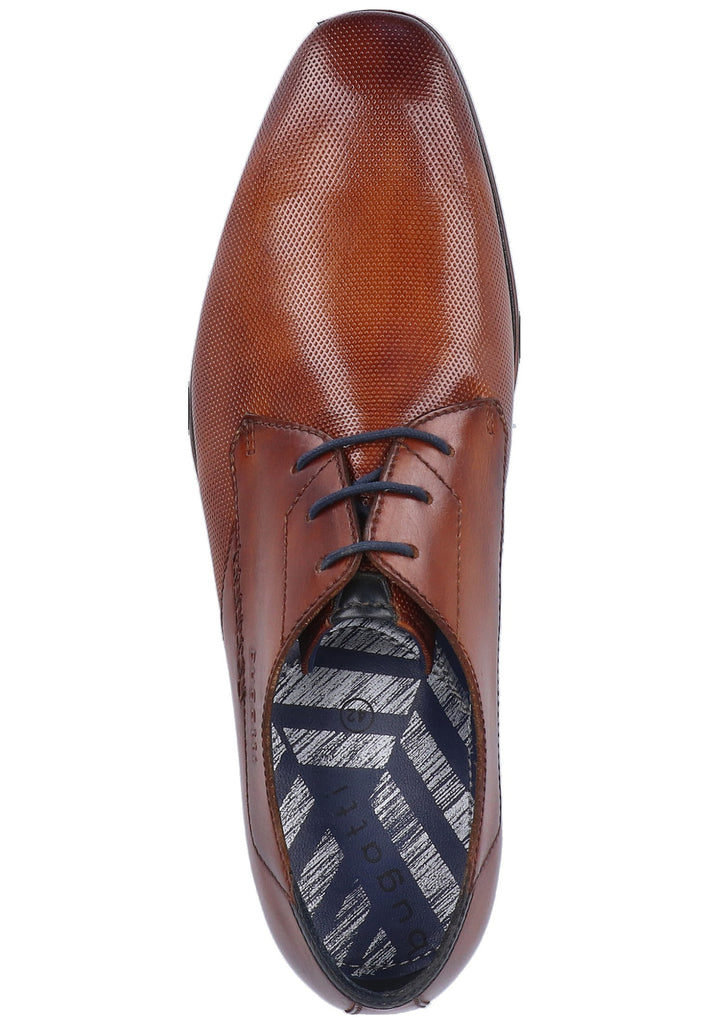 Bugatti Businessschuhe Glattleder Cognac - surf4shoes