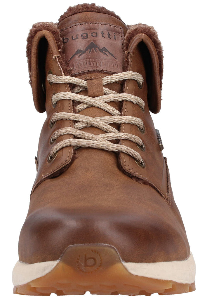 Bugatti Stiefelette Lederimitat Cognac Warmfutter - surf4shoes