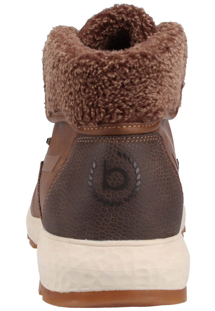 Bugatti Stiefelette Lederimitat Cognac Warmfutter - surf4shoes