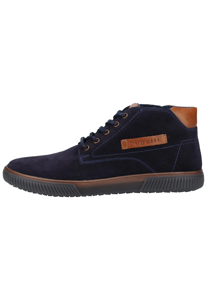 Bugatti Halbschuhe Veloursleder Dunkelblau - surf4shoes