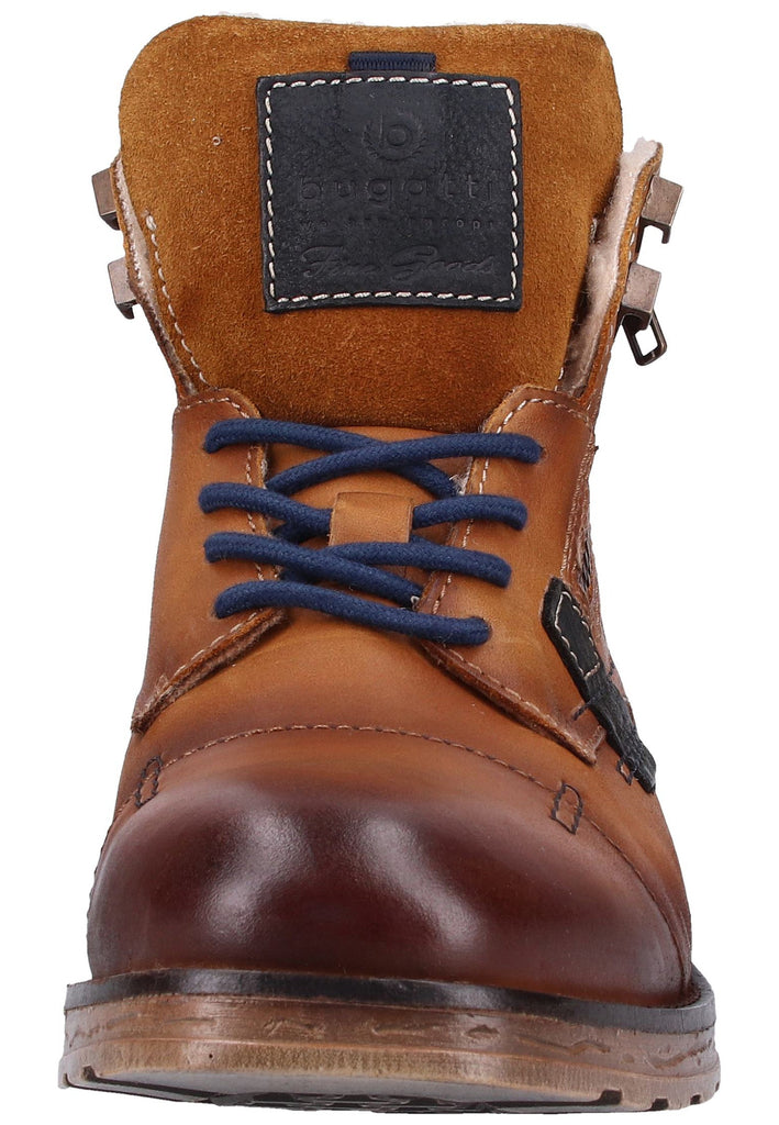 Bugatti Stiefelette Nappaleder Cognac - surf4shoes