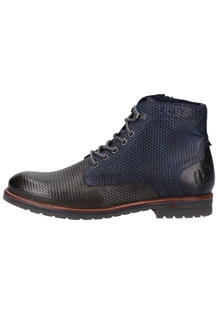 Bugatti Stiefelette Glattleder Grün/Blau Warmfutter - surf4shoes