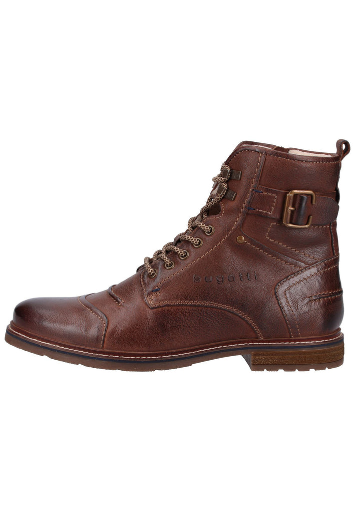 Bugatti Stiefelette Glattleder Dunkelbraun Warmfutter - surf4shoes