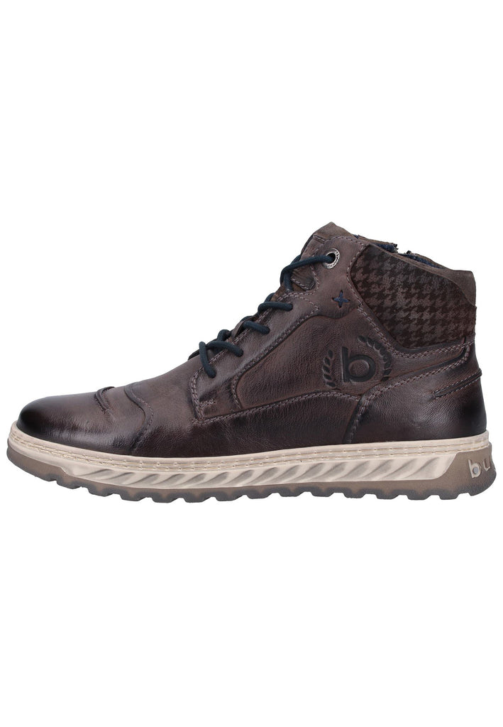 Bugatti Stiefelette Glattleder Dunkelgrau Warmfutter - surf4shoes