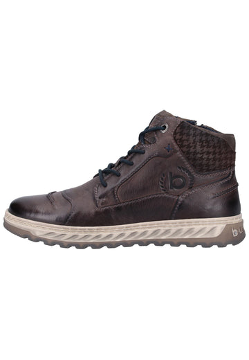 Bugatti Stiefelette Glattleder Dunkelgrau Warmfutter - surf4shoes