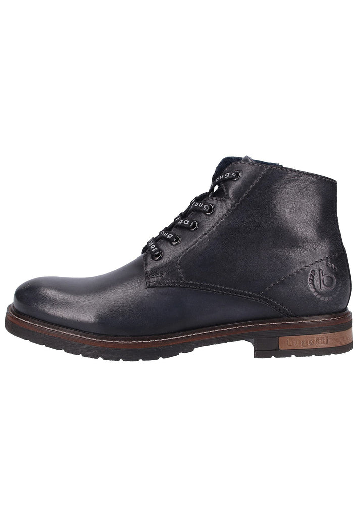 Bugatti Stiefelette Glattleder Dunkelgrau - surf4shoes