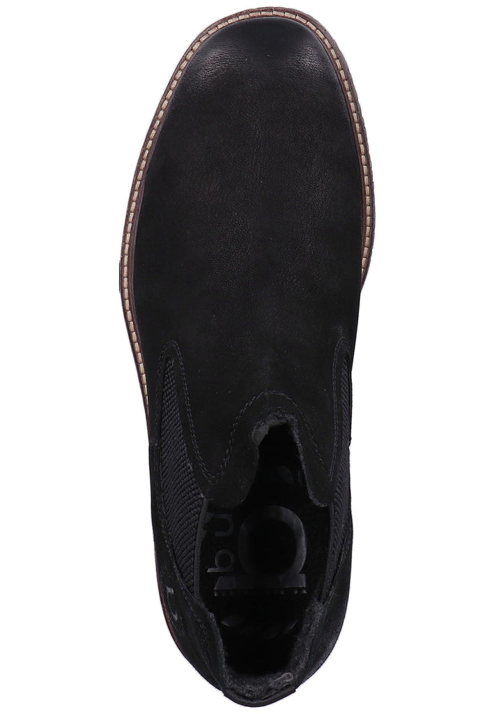 Bugatti Stiefelette Nubukleder Schwarz Warmfutter - surf4shoes