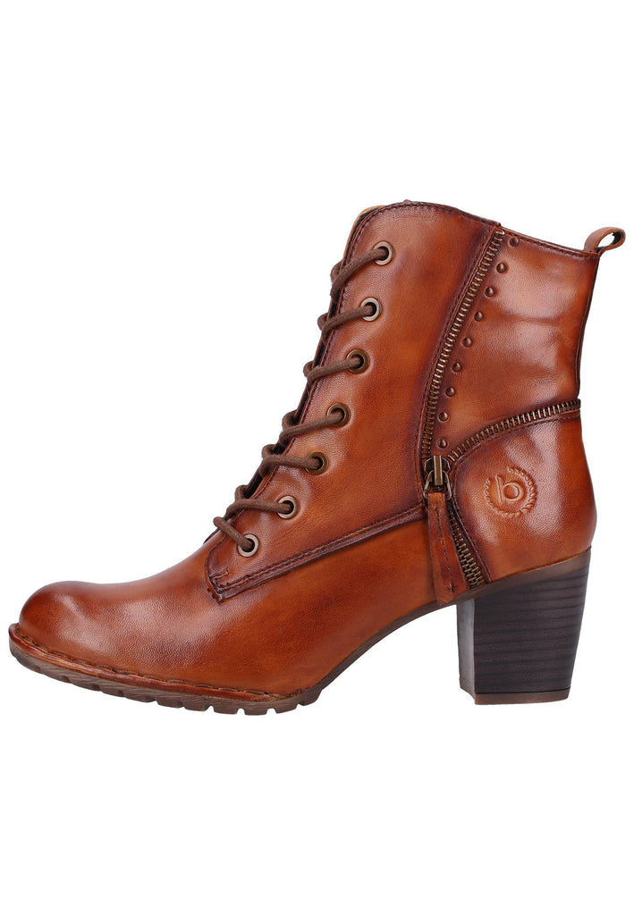 Bugatti Stiefelette Glattleder Cognac - surf4shoes