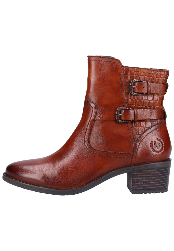 Bugatti Stiefelette Glattleder Braun/Weiß - surf4shoes
