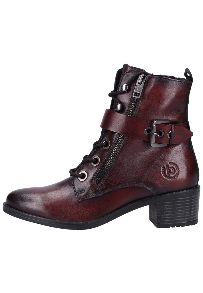 Bugatti Stiefelette Glattleder Bordeaux - surf4shoes