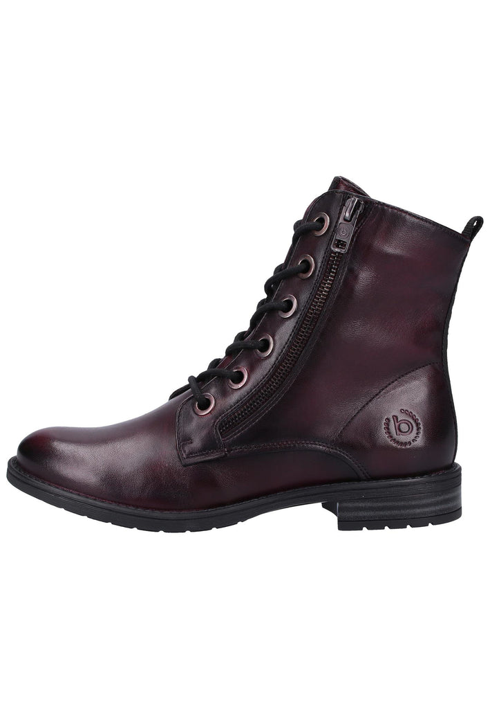 Bugatti Stiefelette Glattleder Bordeaux - surf4shoes
