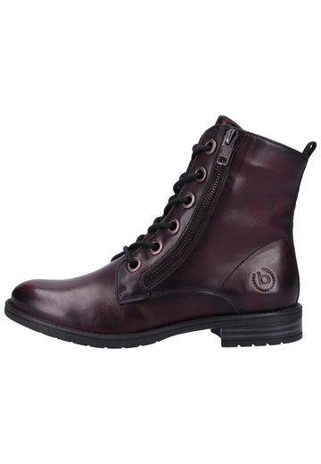 Bugatti Stiefelette Glattleder Bordeaux - surf4shoes