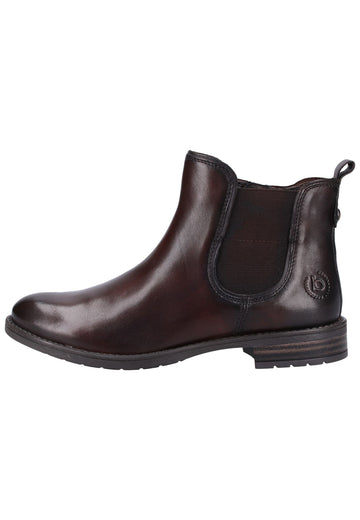 Bugatti Stiefelette Glattleder Dunkelbraun - surf4shoes
