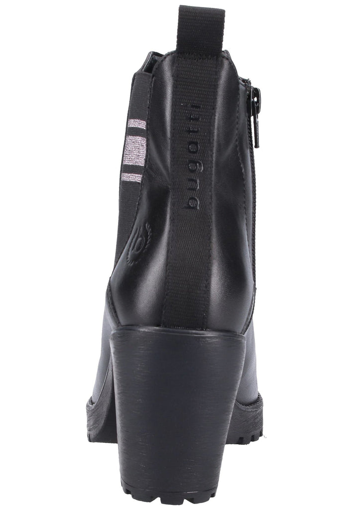 Bugatti Stiefelette Nappaleder Schwarz - surf4shoes