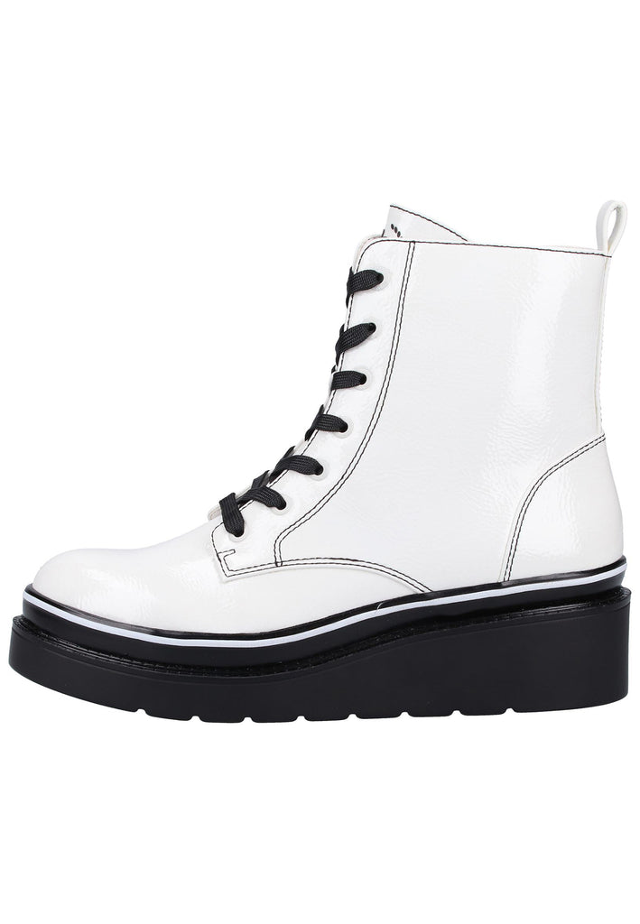 Bugatti Stiefelette Lederimitat Weiß Warmfutter - surf4shoes