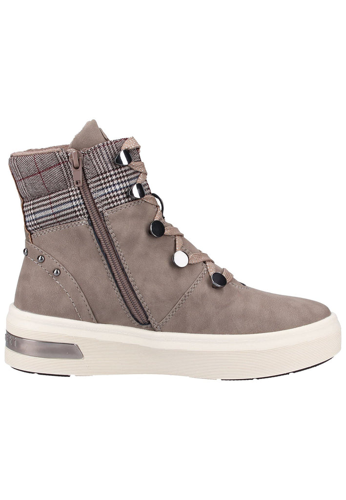 Bugatti Stiefelette Lederimitat Taupe Warmfutter - surf4shoes