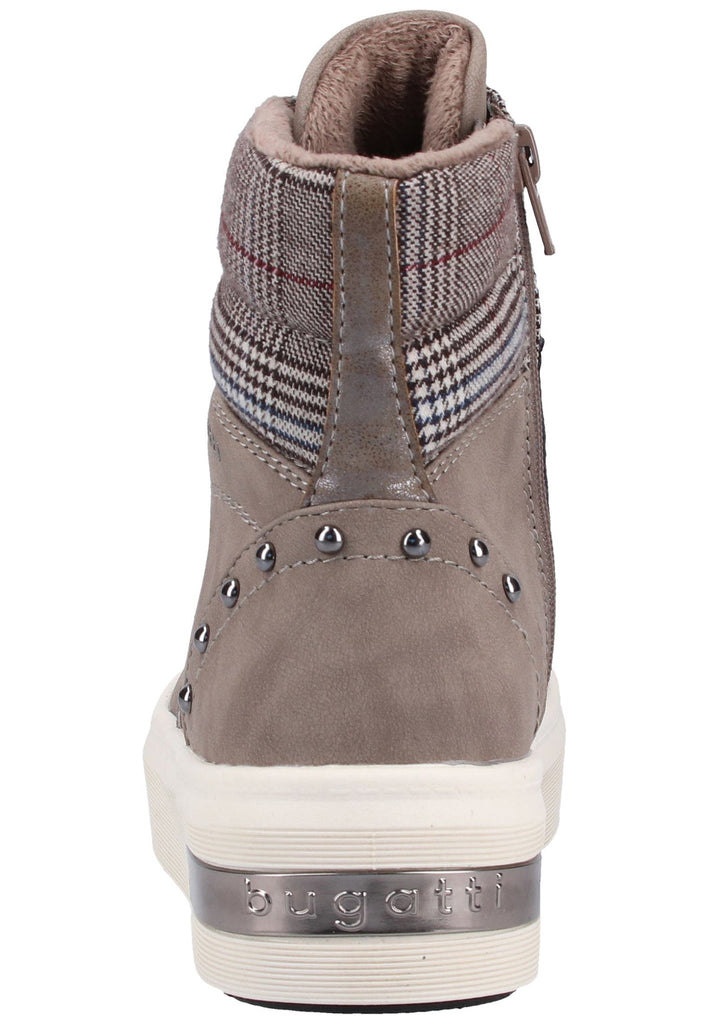 Bugatti Stiefelette Lederimitat Taupe Warmfutter - surf4shoes