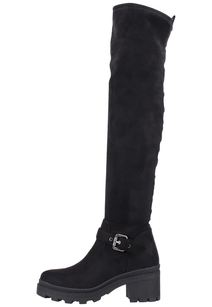 Bugatti Stiefel Lederimitat Schwarz - surf4shoes