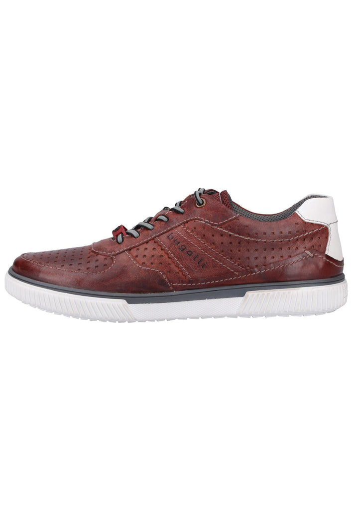 Bugatti Sneaker Glattleder Dunkelrot - surf4shoes