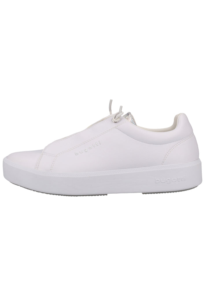 Bugatti Sneaker Lederimitat Weiß/Silber - surf4shoes