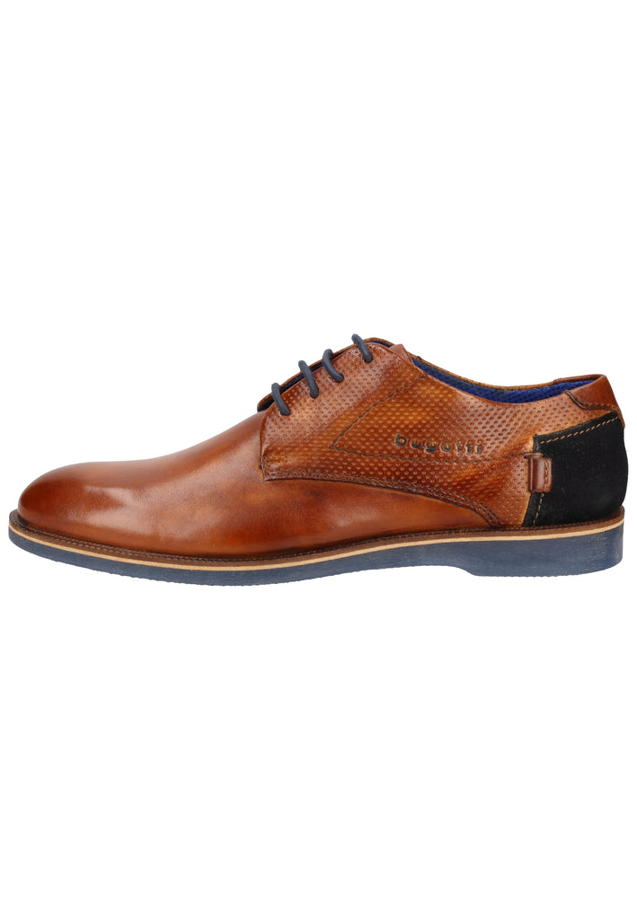 Bugatti Businessschuhe Glattleder Cognac - surf4shoes