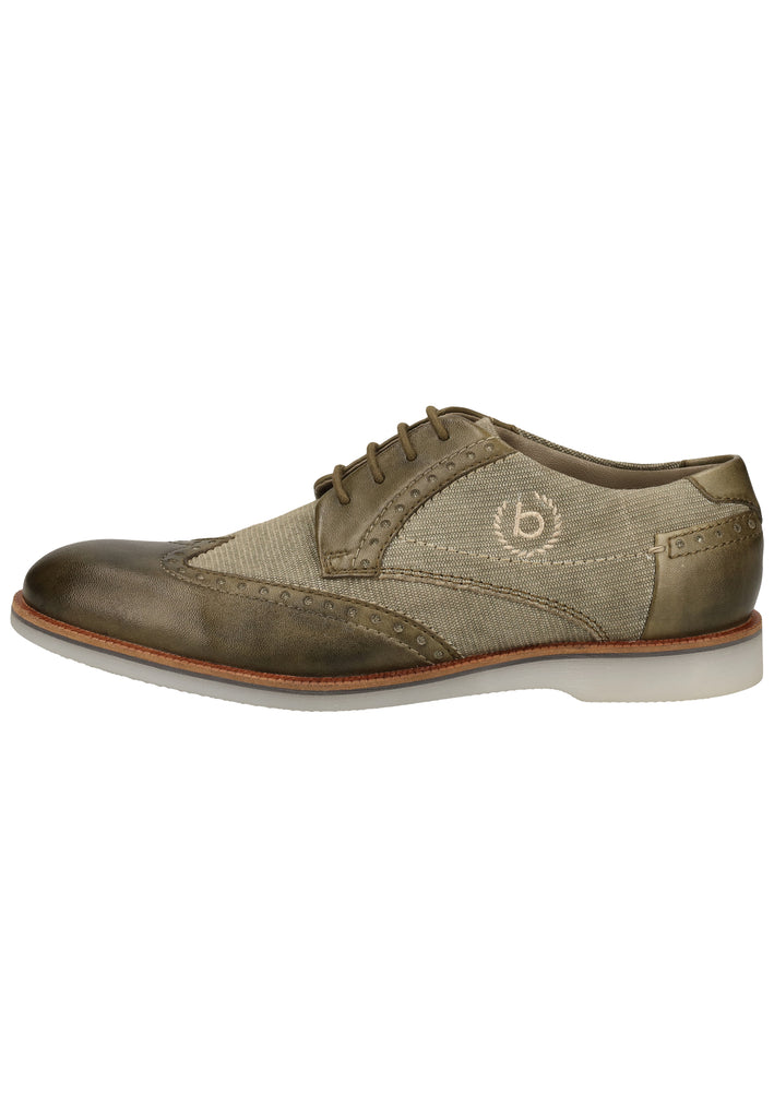 Bugatti Halbschuhe Leder/Textil Grün - surf4shoes