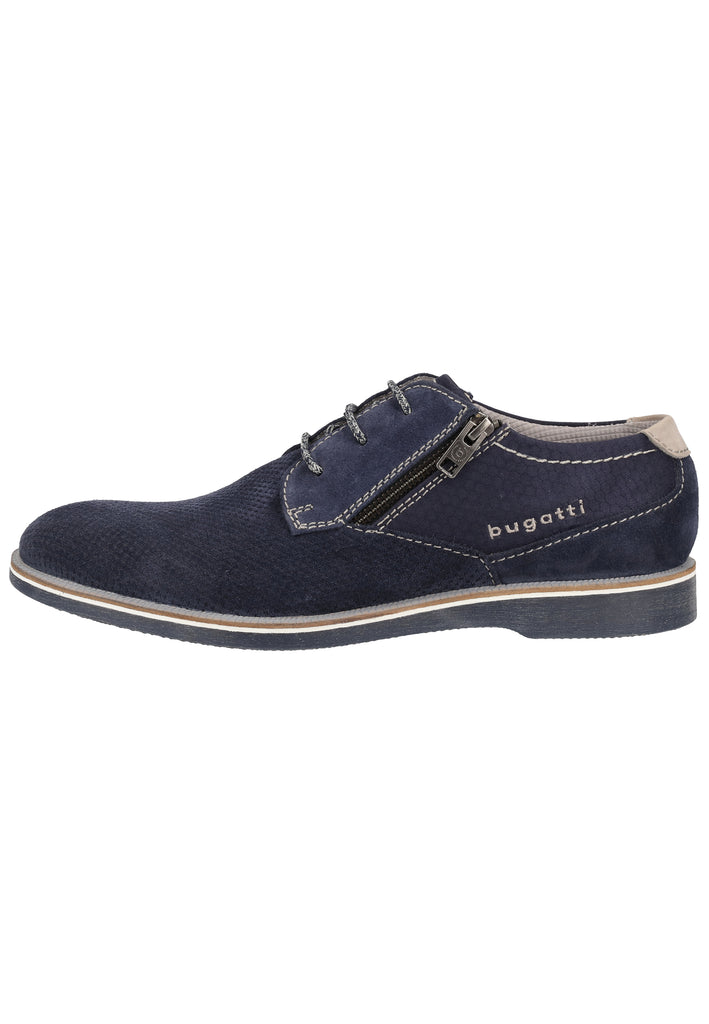 Bugatti Halbschuhe Veloursleder Blau - surf4shoes