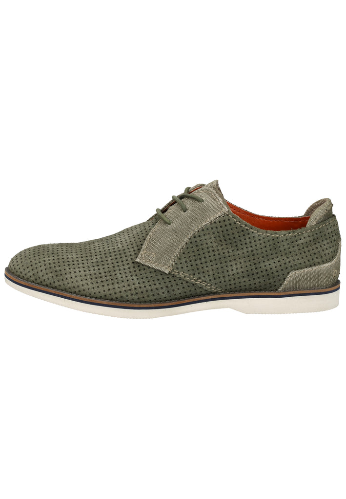 Bugatti Halbschuhe Veloursleder Grün - surf4shoes