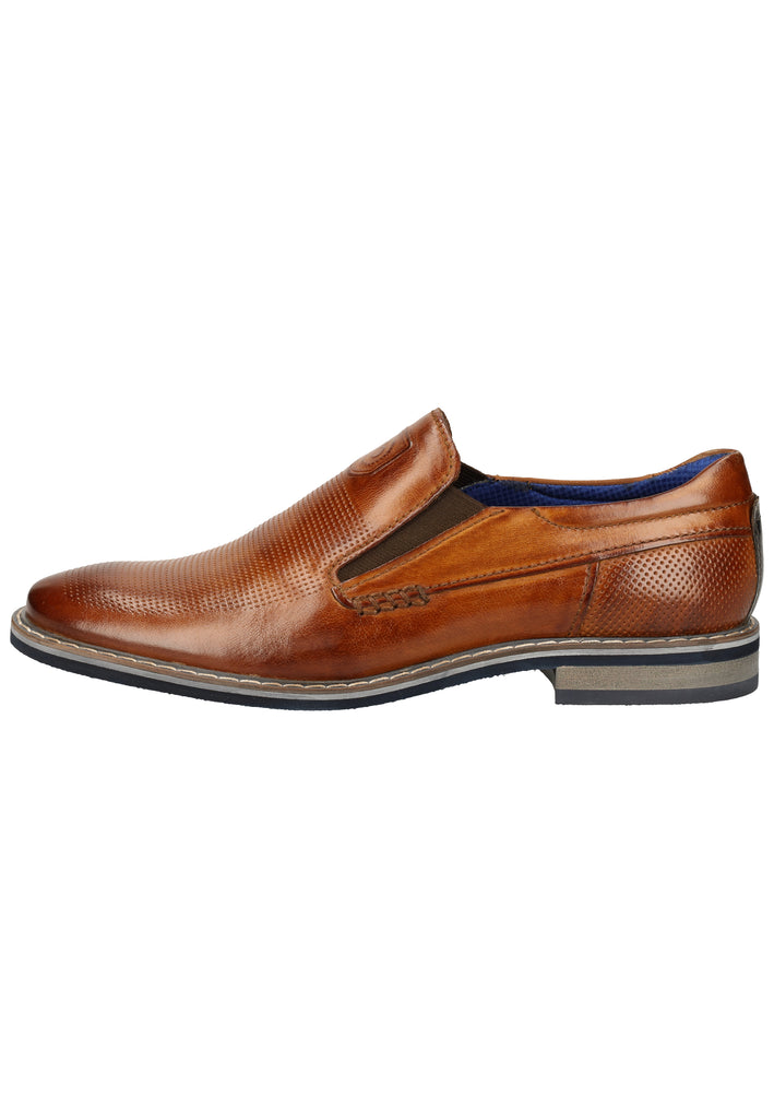Bugatti Businessschuhe Nubukleder Cognac - surf4shoes