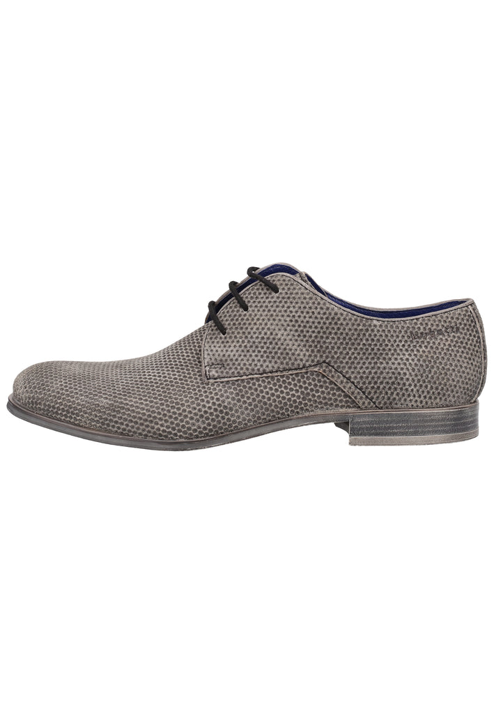 Bugatti Businessschuhe Veloursleder Grau - surf4shoes