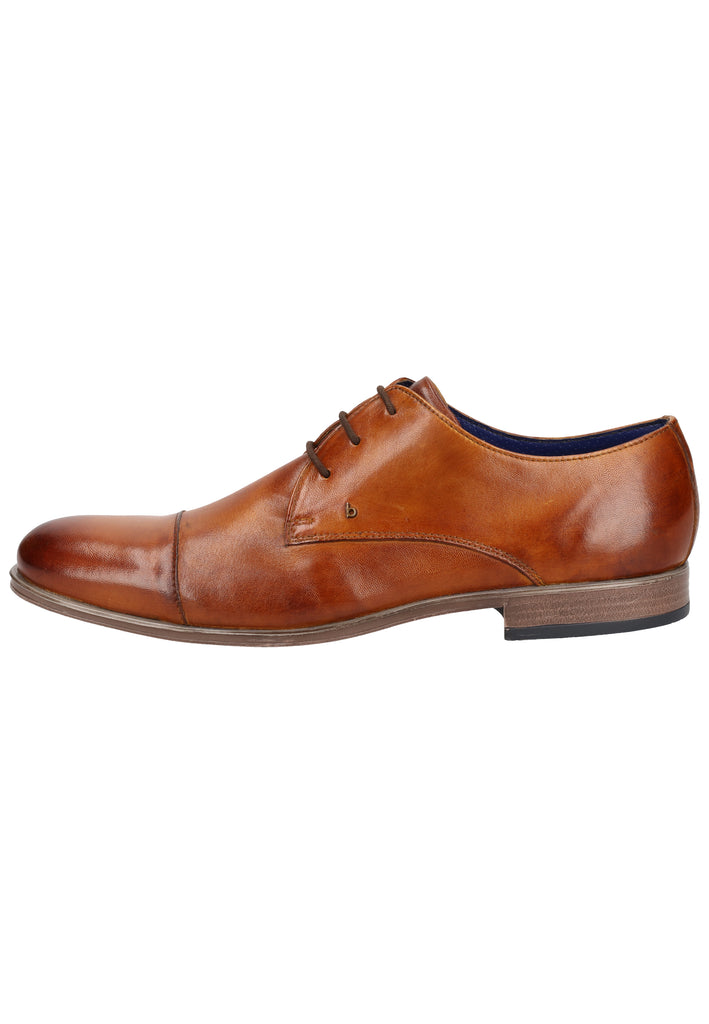 Bugatti Businessschuhe Glattleder Cognac - surf4shoes