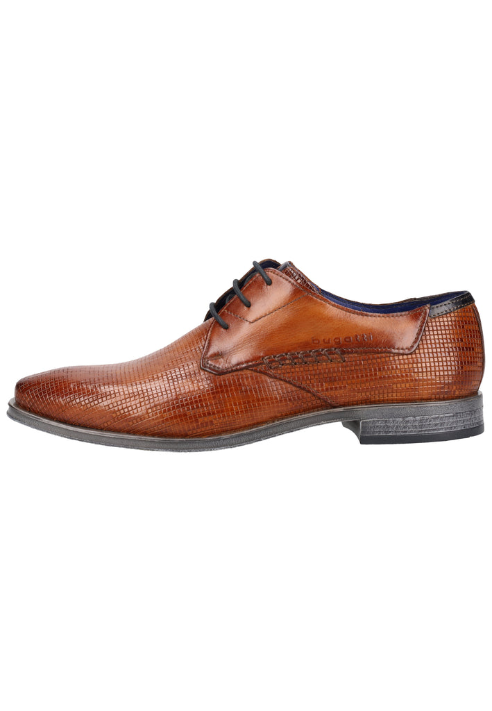 Bugatti Businessschuhe Glattleder Cognac - surf4shoes
