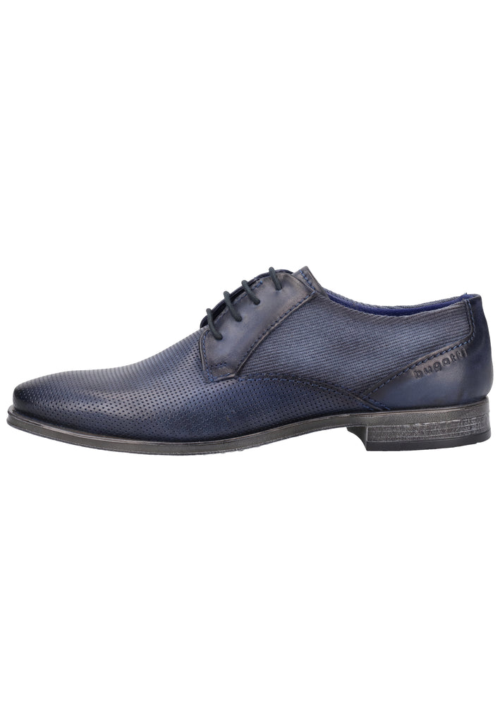 Bugatti Businessschuhe Leder Dunkelblau - surf4shoes