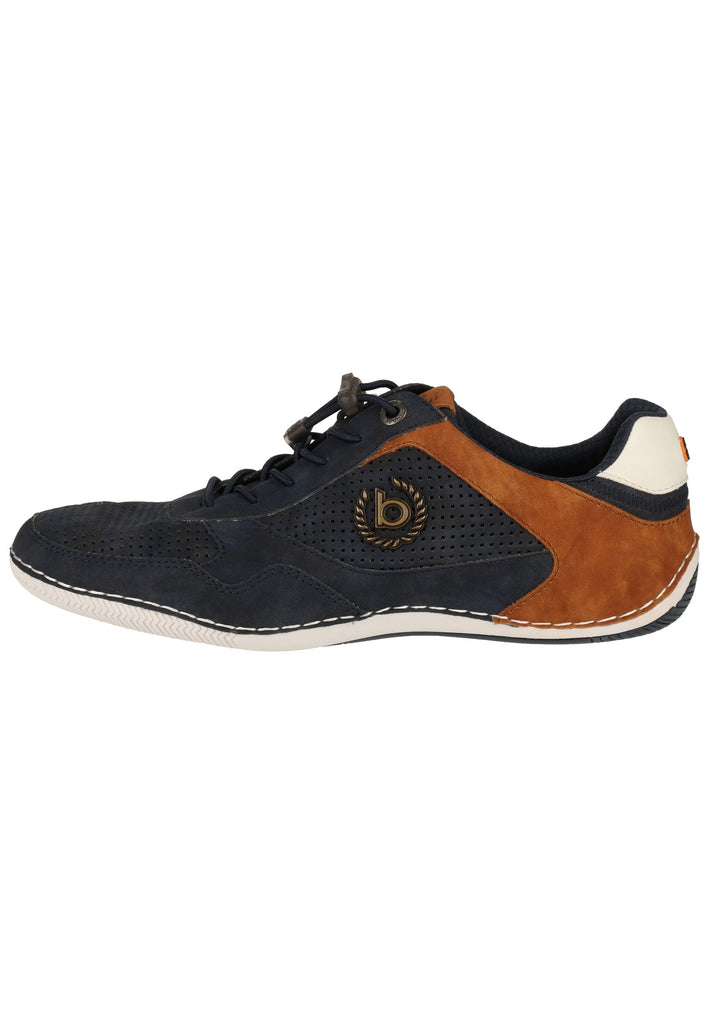 Bugatti Halbschuhe Leder Blau - surf4shoes