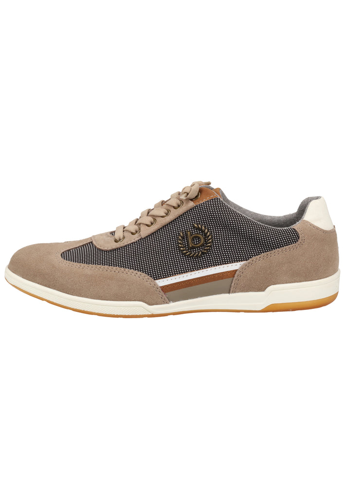 Bugatti Sneaker Veloursleder Taupe - surf4shoes