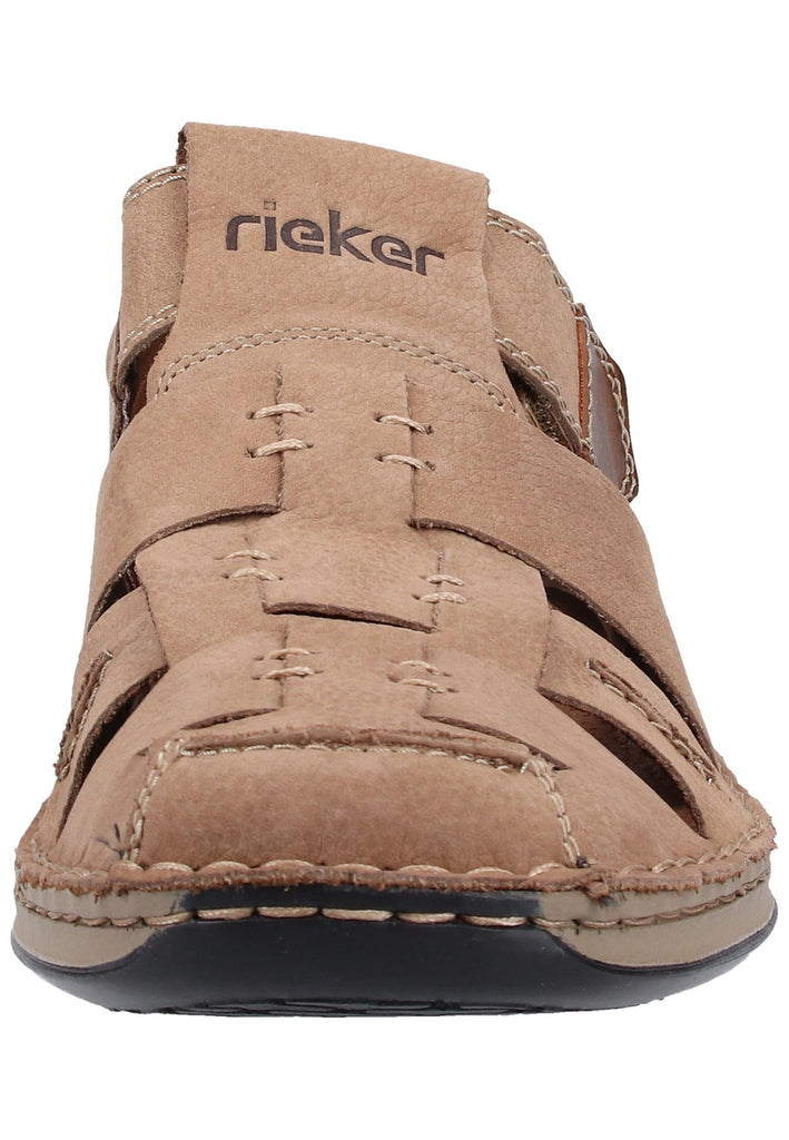 Rieker Halbschuhe Glattleder Camel - surf4shoes