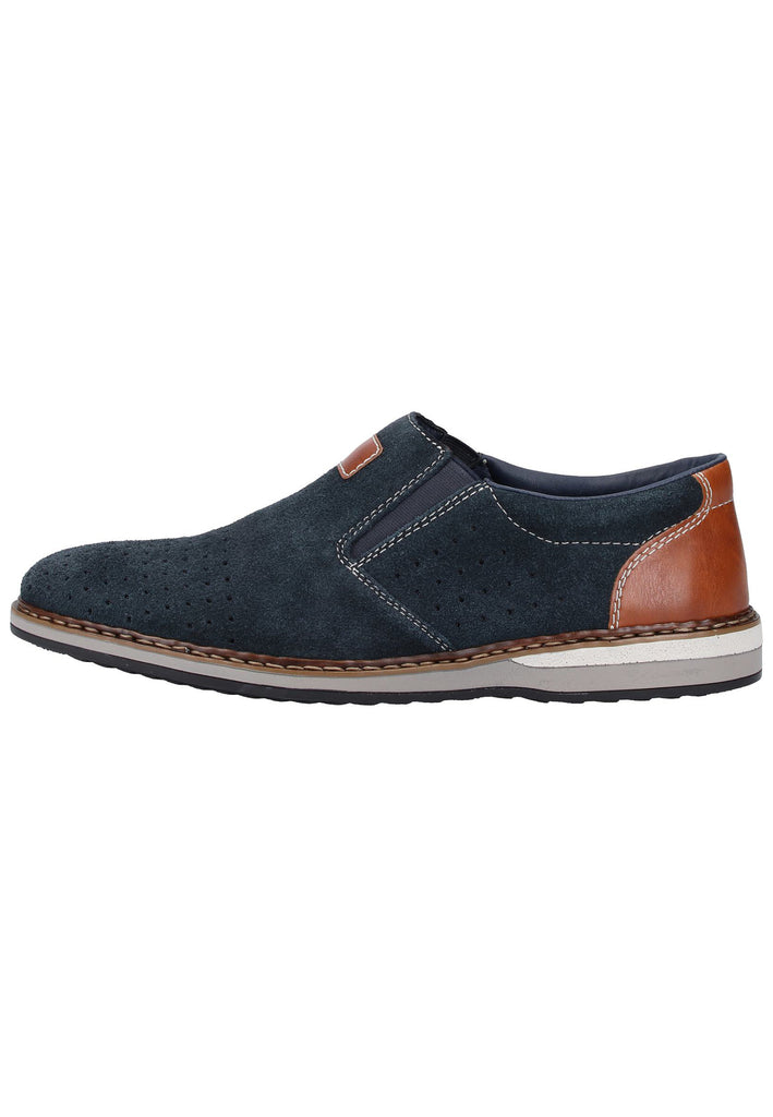 Rieker Slipper Leder Pazifik - surf4shoes