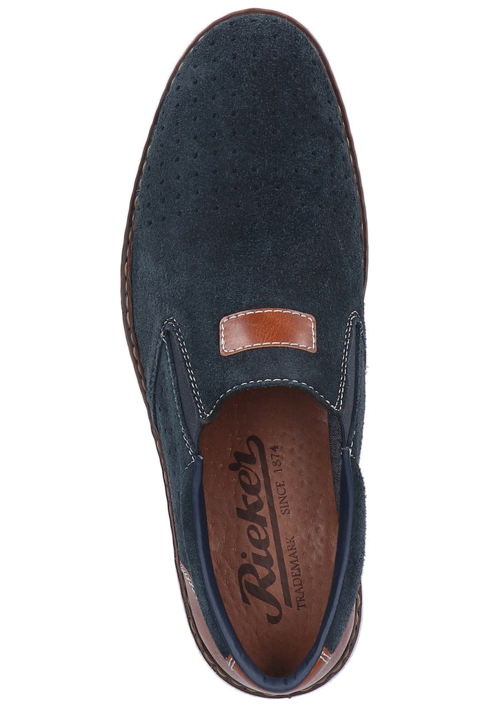 Rieker Slipper Leder Pazifik - surf4shoes
