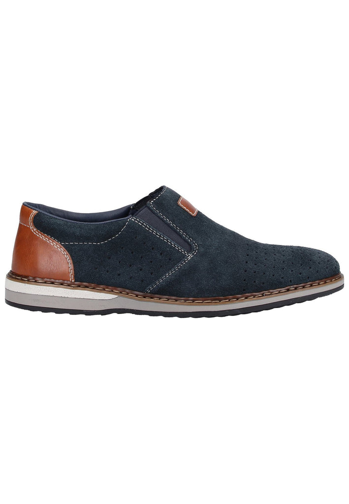 Rieker Slipper Leder Pazifik - surf4shoes