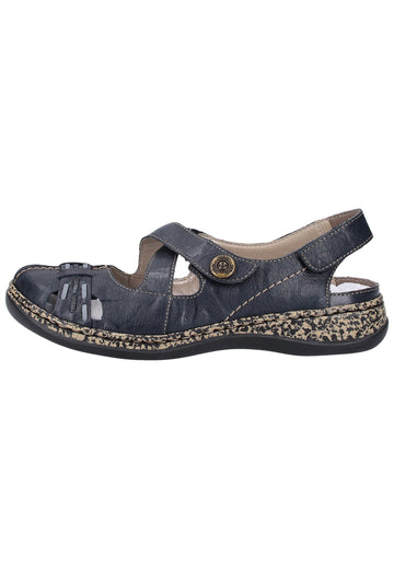 Rieker Sandalen Glattleder Pazifik - surf4shoes