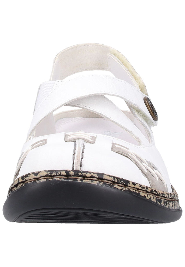 Rieker Sandalen Glattleder Weiß - surf4shoes