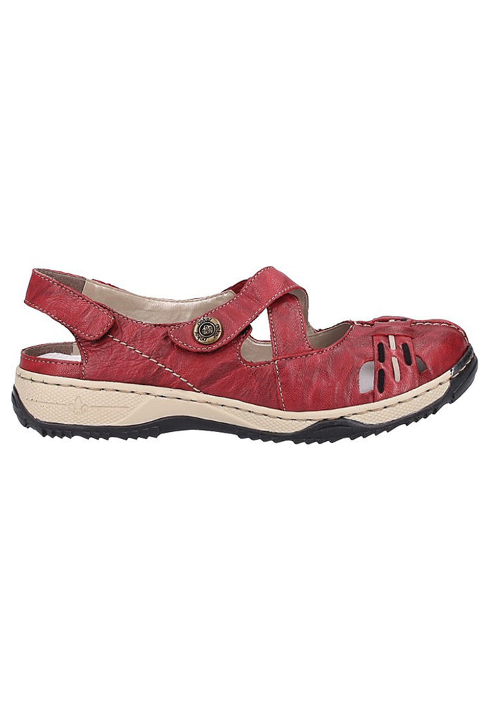 Rieker Sandalen Glattleder Wine - surf4shoes