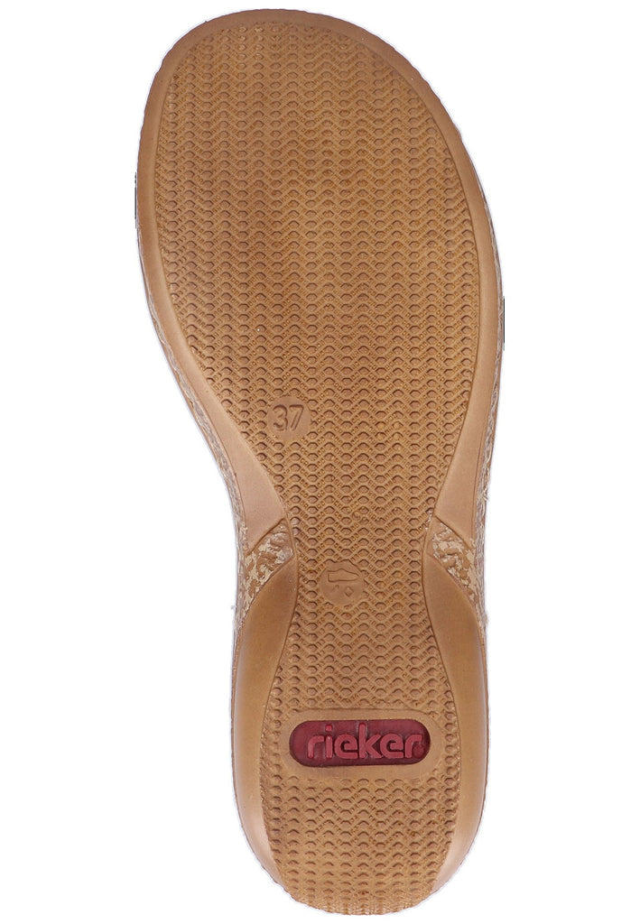 Rieker Sandalen Lederimitat Weiß - surf4shoes