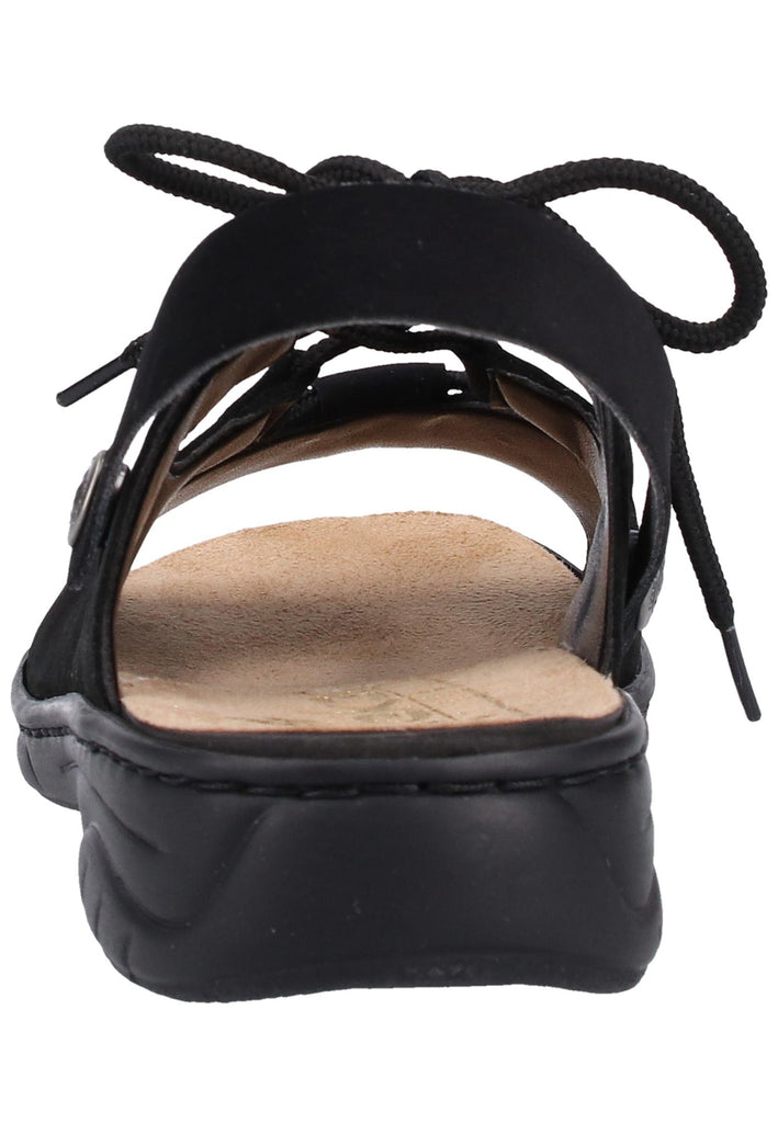 Rieker Sandalen Leder Schwarz - surf4shoes