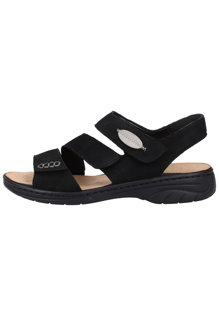 Rieker Sandalen Leder Schwarz - surf4shoes