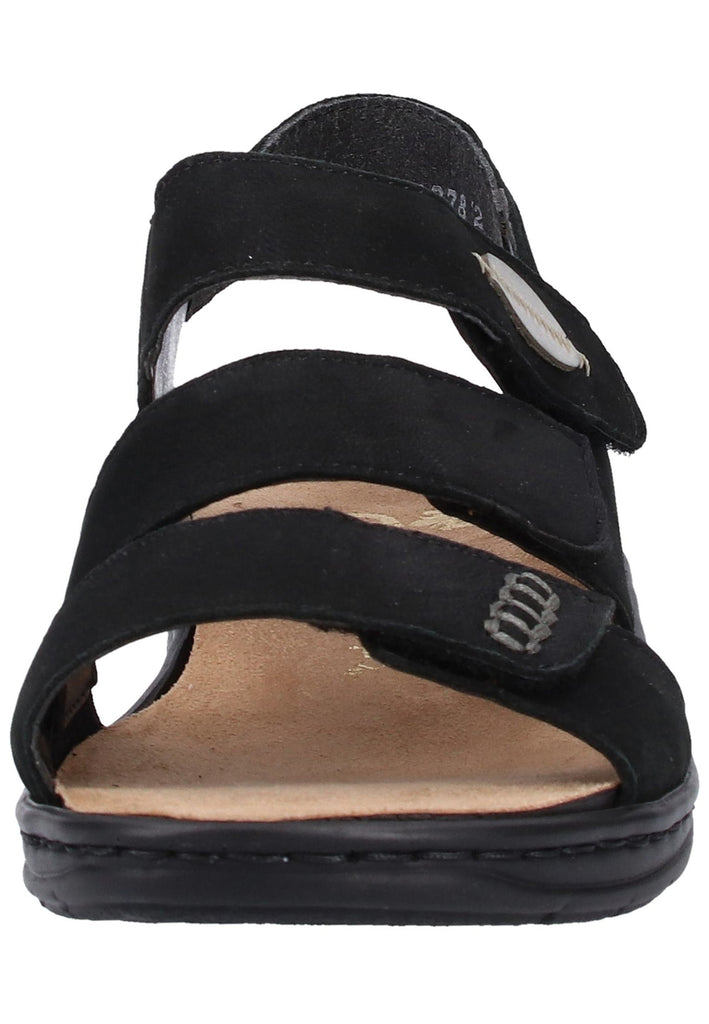 Rieker Sandalen Leder Schwarz - surf4shoes