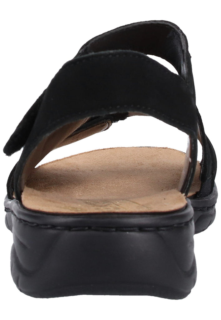 Rieker Sandalen Leder Schwarz - surf4shoes