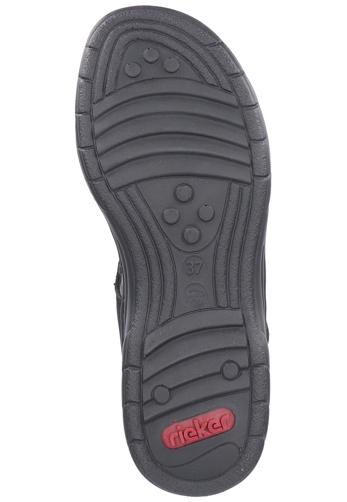 Rieker Sandalen Leder Schwarz - surf4shoes