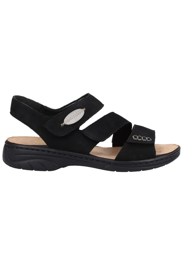 Rieker Sandalen Leder Schwarz - surf4shoes